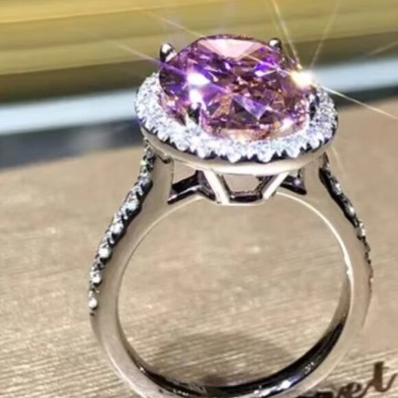 Pink Ice Oval Ring - Picture 3 of 5